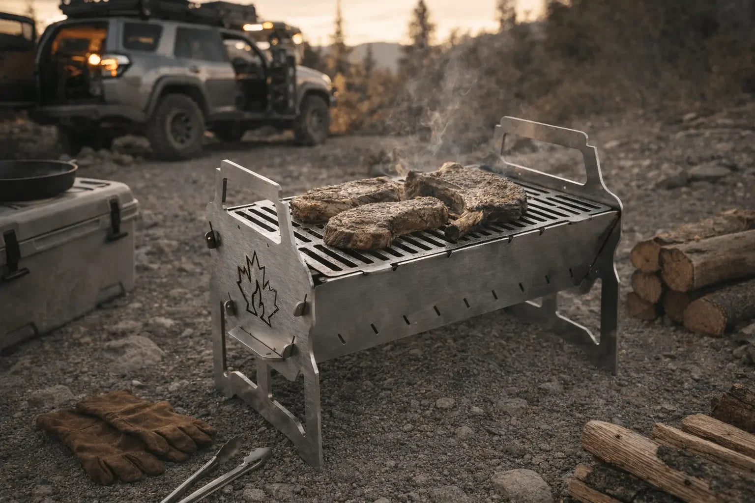 Barbecue nomade EVO PYROCA premium acier modulaire