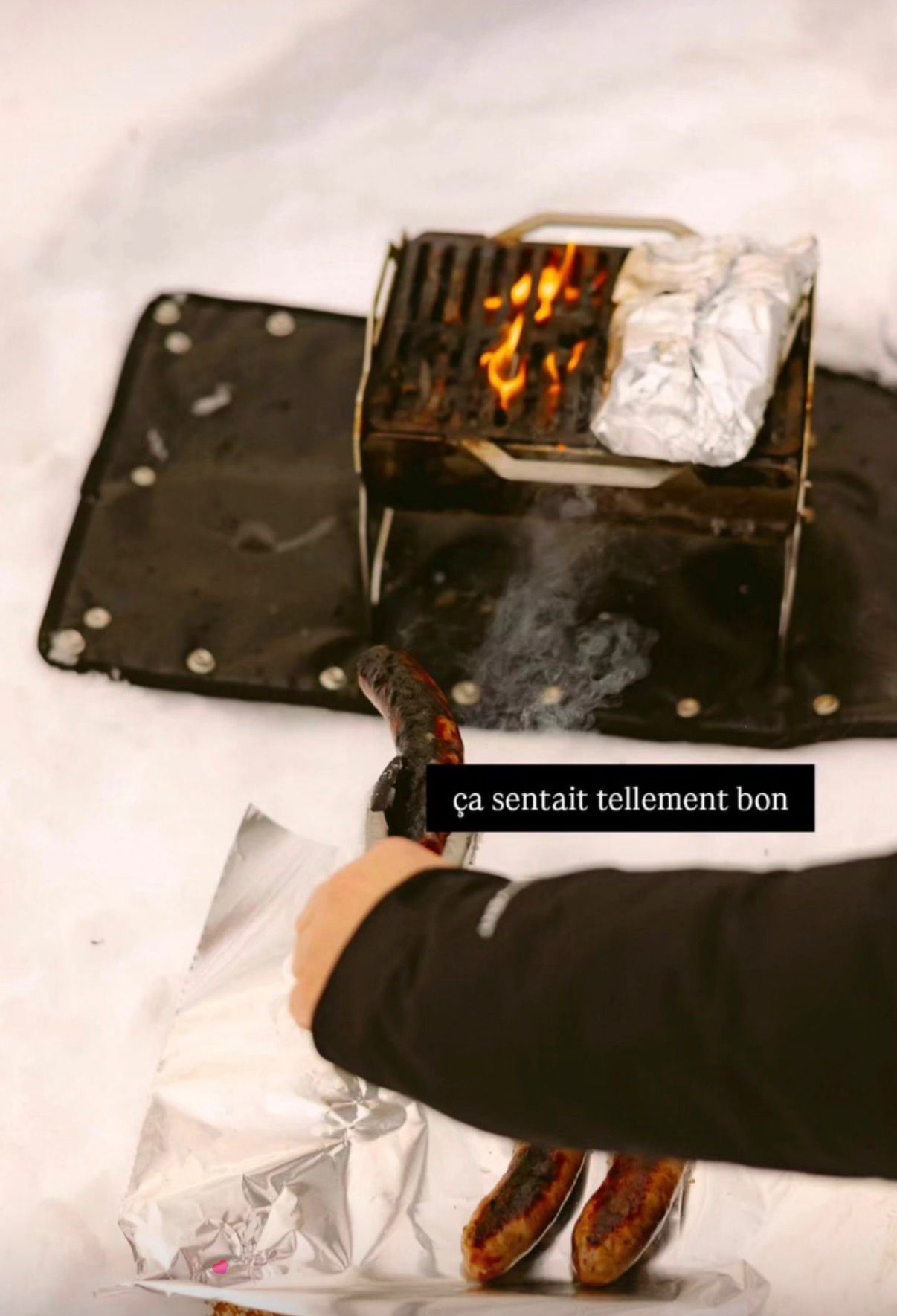 barbecue nomade pyroca premium acier cuisson neige