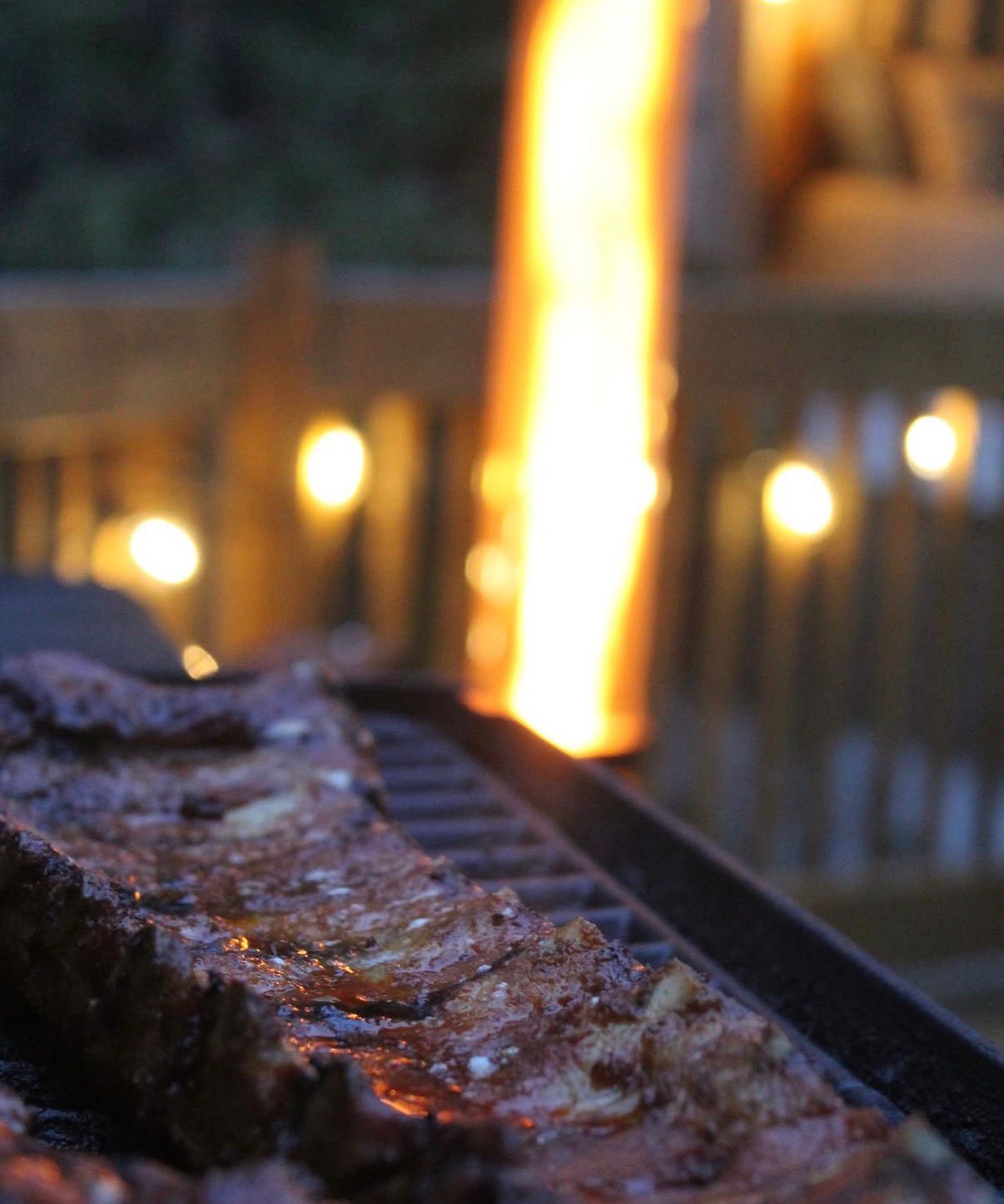 barbecue pyroca chauffe terrasse grillade ribs